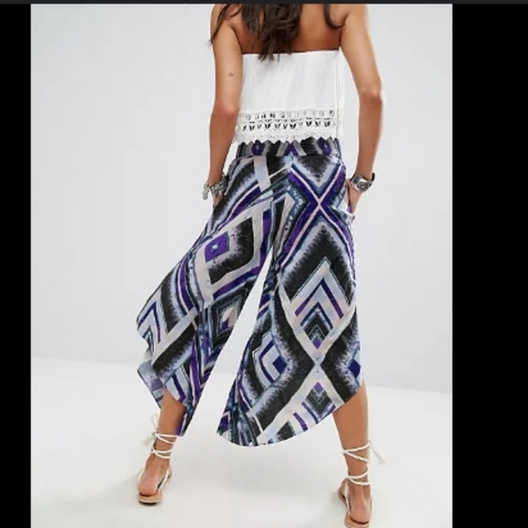 Free People Miranda Angular Pull On Wide Pants Size XS - Picture 4 of 13